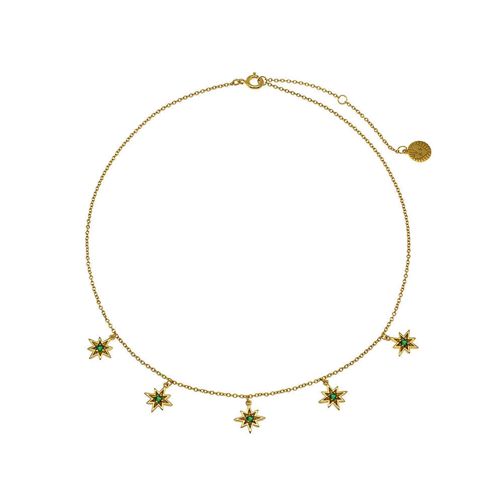 Amelia Scott Gold Ziggy North Star Choker Necklace image 1