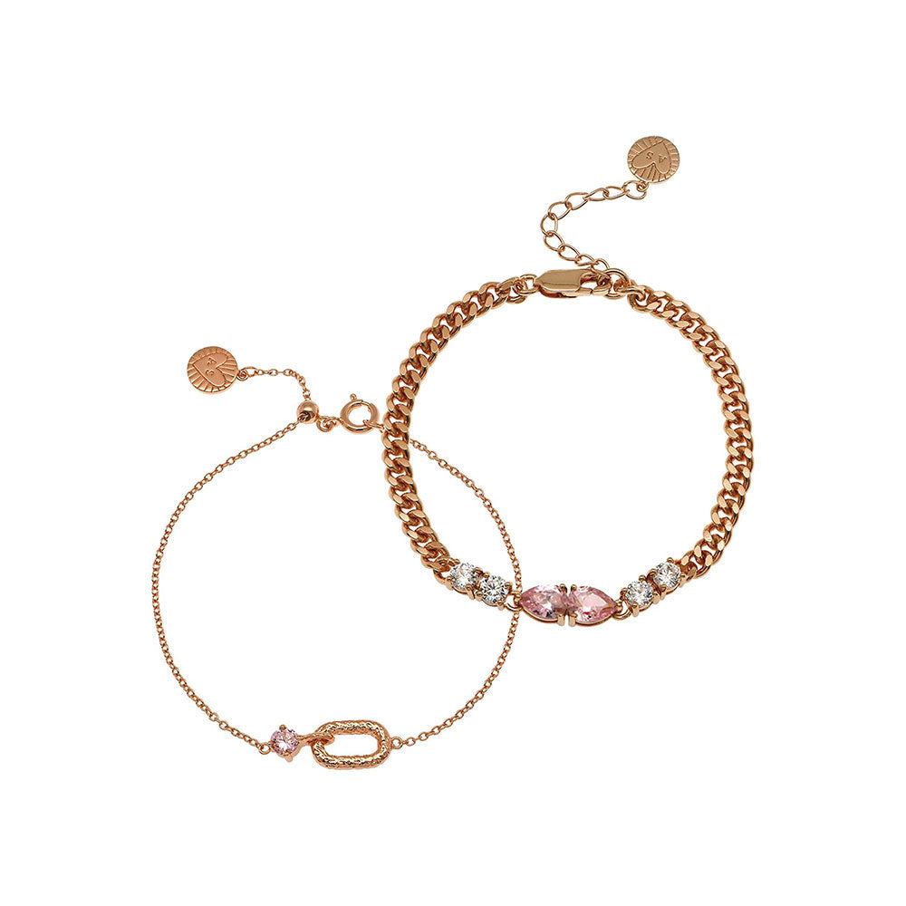 Amelia Scott Rose Gold Amelia + Sofia Blush Pink Bracelet image