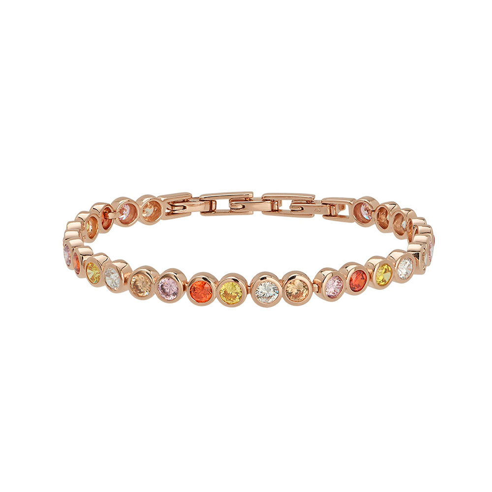 Amelia Scott Rose Gold Dotty Tennis Sunset Bracelet image