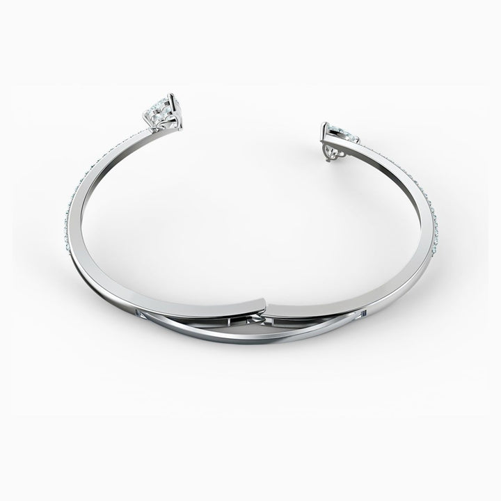 Swarovski Silver Mesmera Heart Bangle