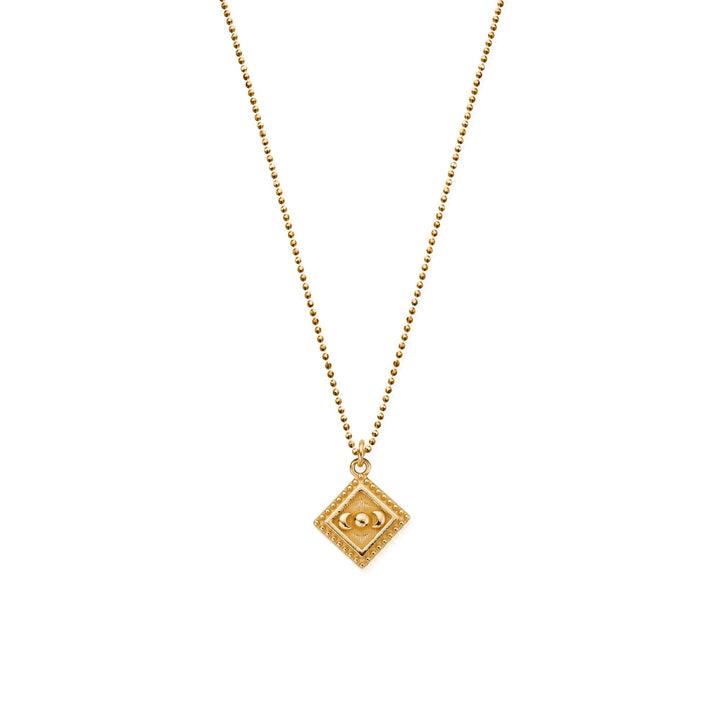 ChloBo Gold Diamond Cut Chain with Moon Magic Necklace