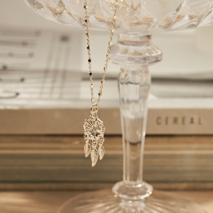 ChloBo Silver Delicate Dream Catcher Necklace