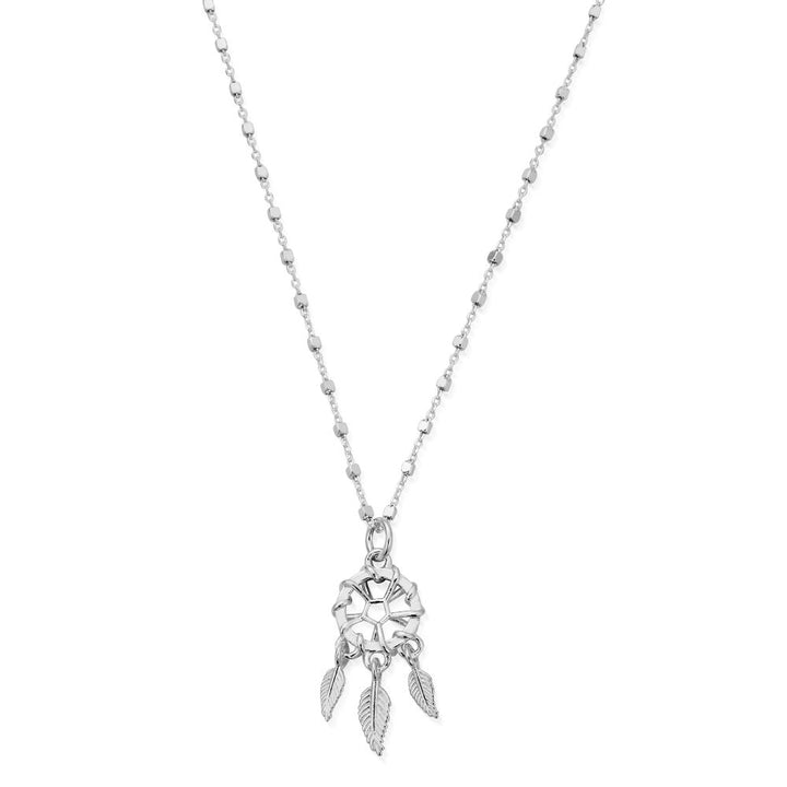 ChloBo Silver Delicate Dream Catcher Necklace