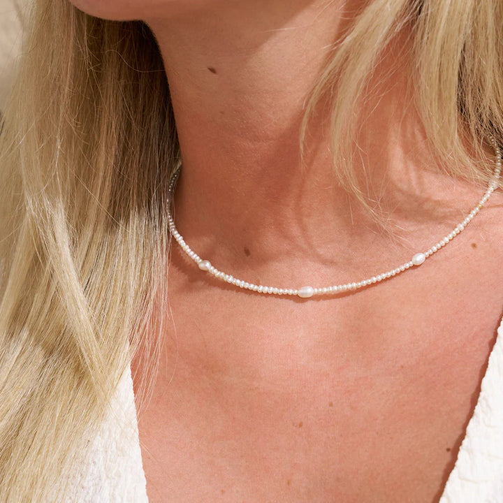 ChloBo Silver Tale of Tide Pearl Necklace