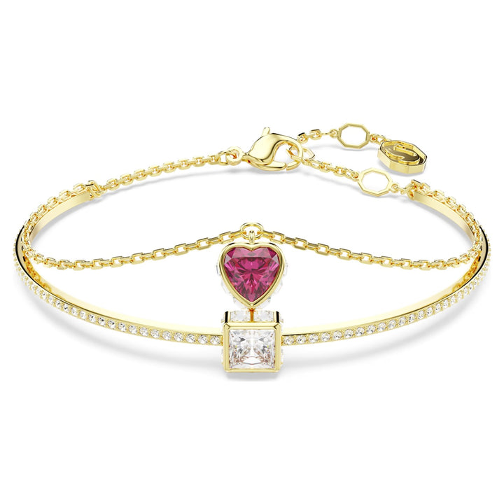 Swarovski Gold Chroma Heart Bangle