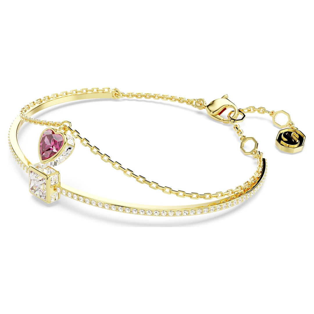 Swarovski Gold Chroma Heart Bangle