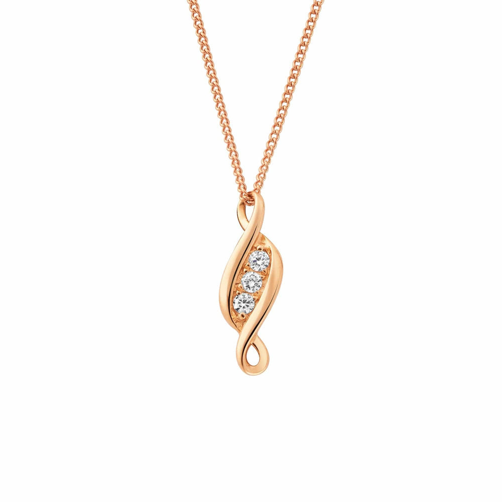 Clogau 1854 Past Present Future  Diamond Pendant image