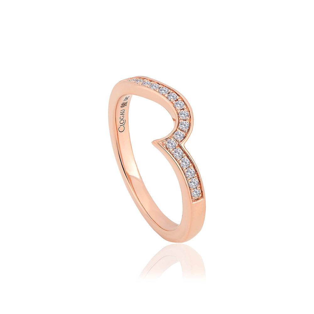 Clogau 18ct Rose Gold True Romance Wedding Ring image