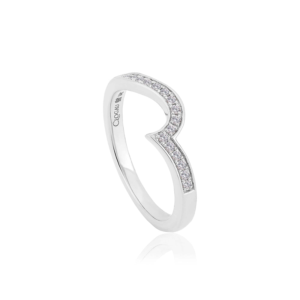 Clogau 18ct White Gold Forever Fairytale Wedding Ring image