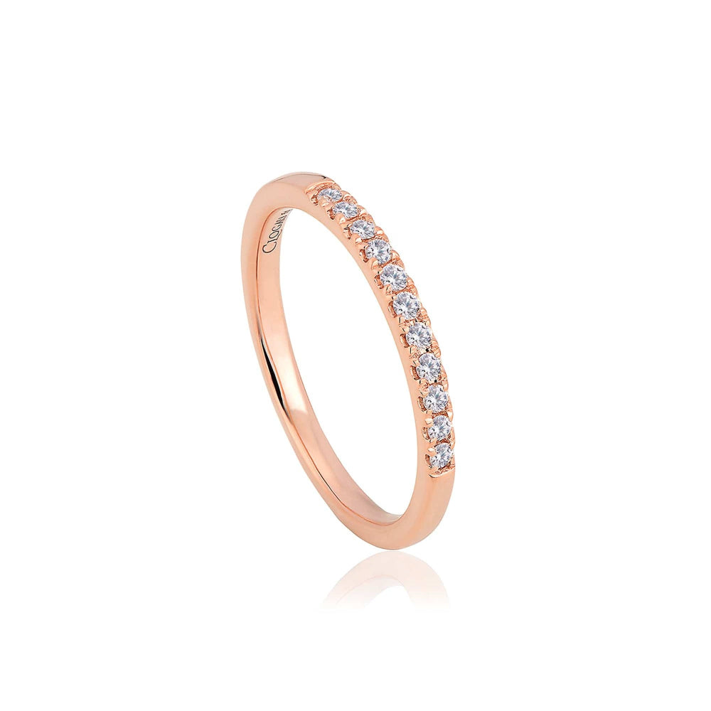 Clogau 9ct Rose Gold Timeless Love Wedding Ring image