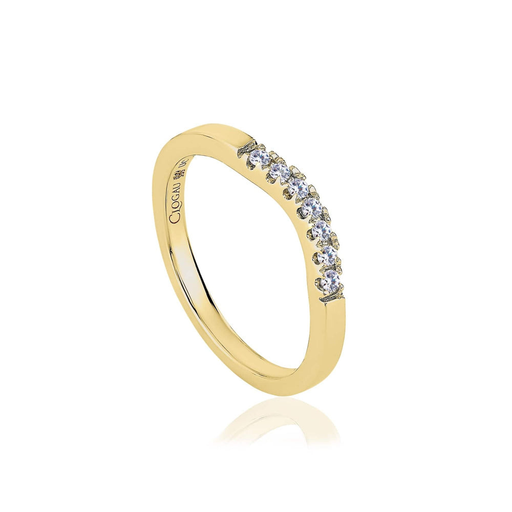 Clogau 9ct Yellow Gold Past Present Future  Wedding Ring image