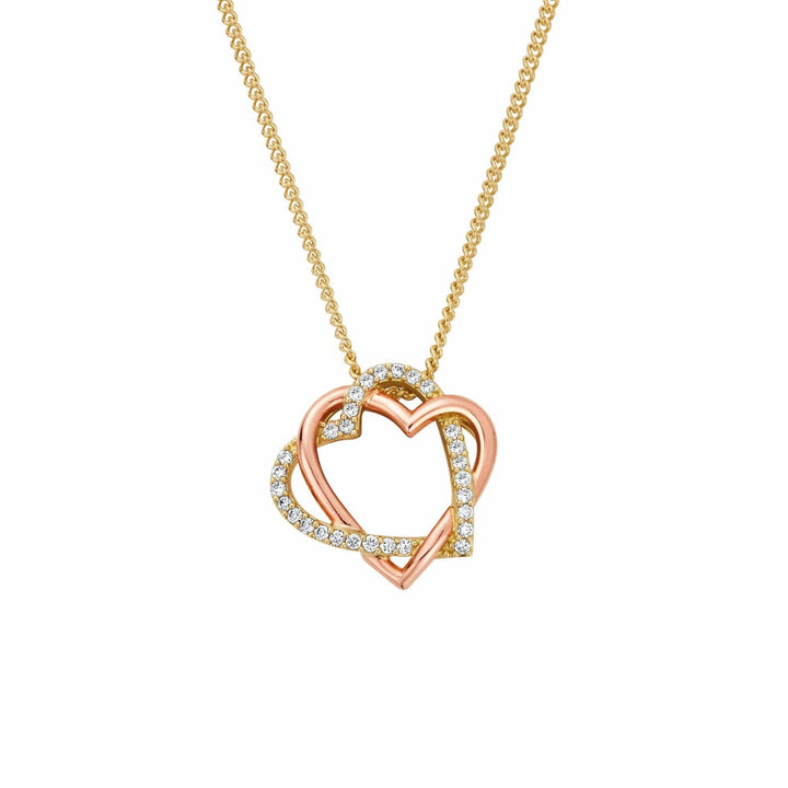 Clogau Always in My Heart 18ct Gold and Diamond Pendant image