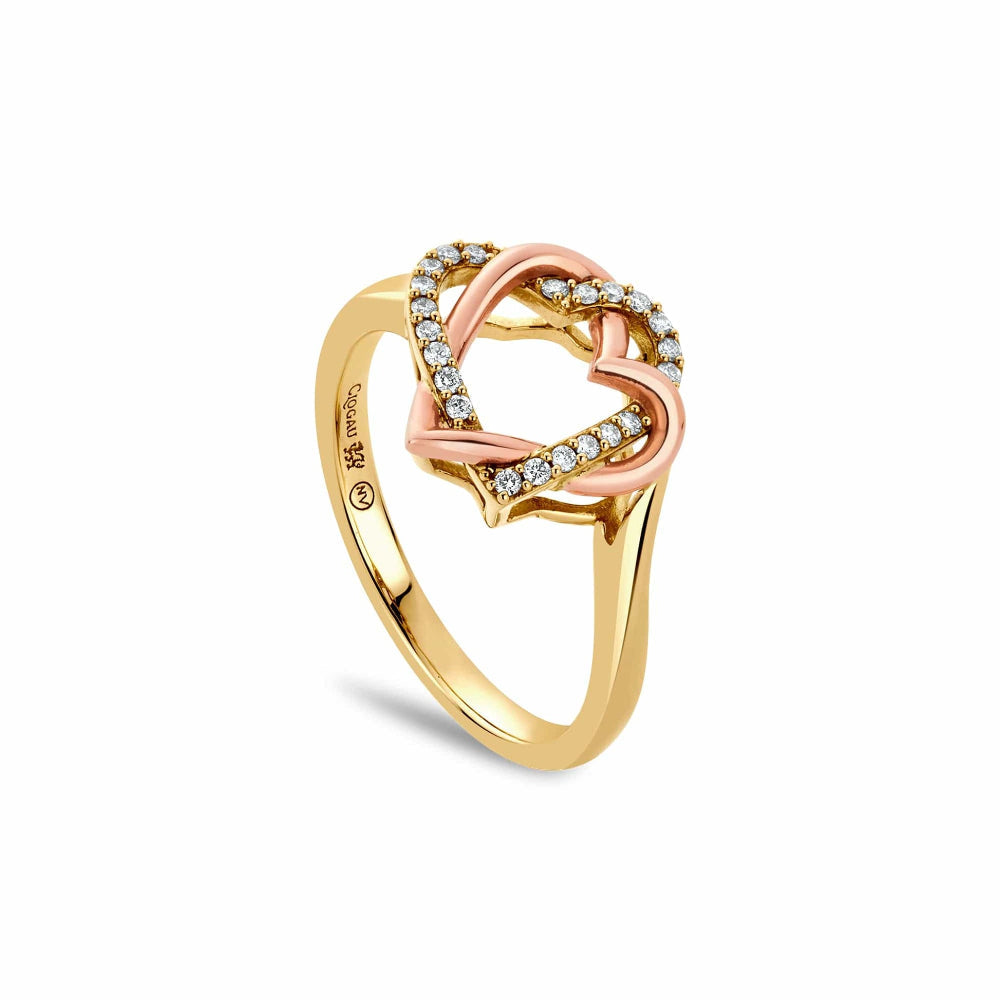 Clogau Always in My Heart 18ct Gold and Diamond Ring image