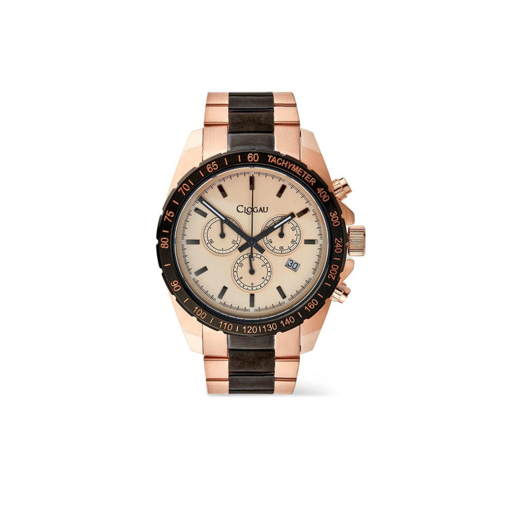 Clogau Brenig Black and Rose Gold Men's Watch image