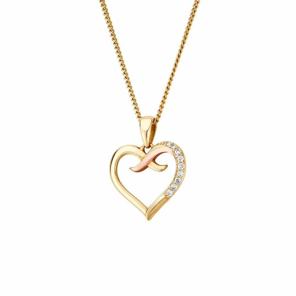 Clogau  Kiss Gold and Diamond Pendant image