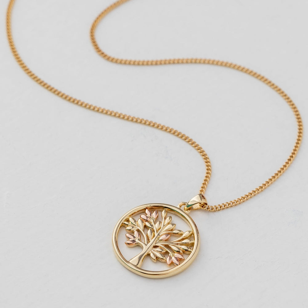 Clogau Tree of Life  Gold Circle Pendant image 2