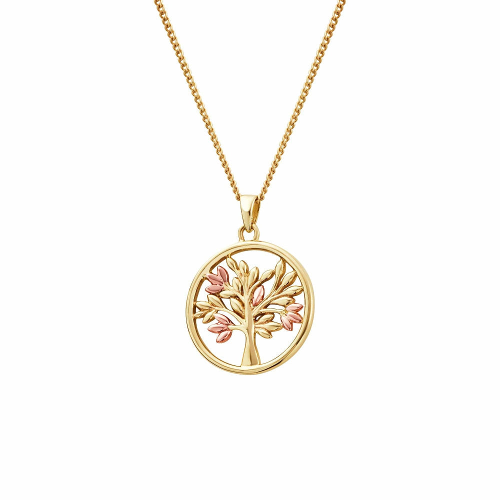 Clogau Tree of Life  Gold Circle Pendant image