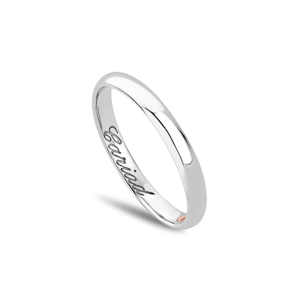 Clogau White Gold 3mm Windsor Wedding Ring image