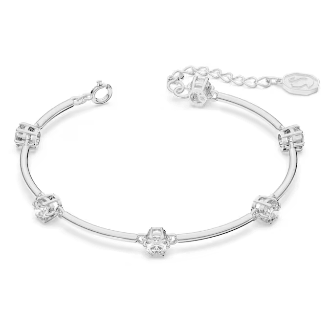 Swarovski Silver Constella Round Cut Bangle