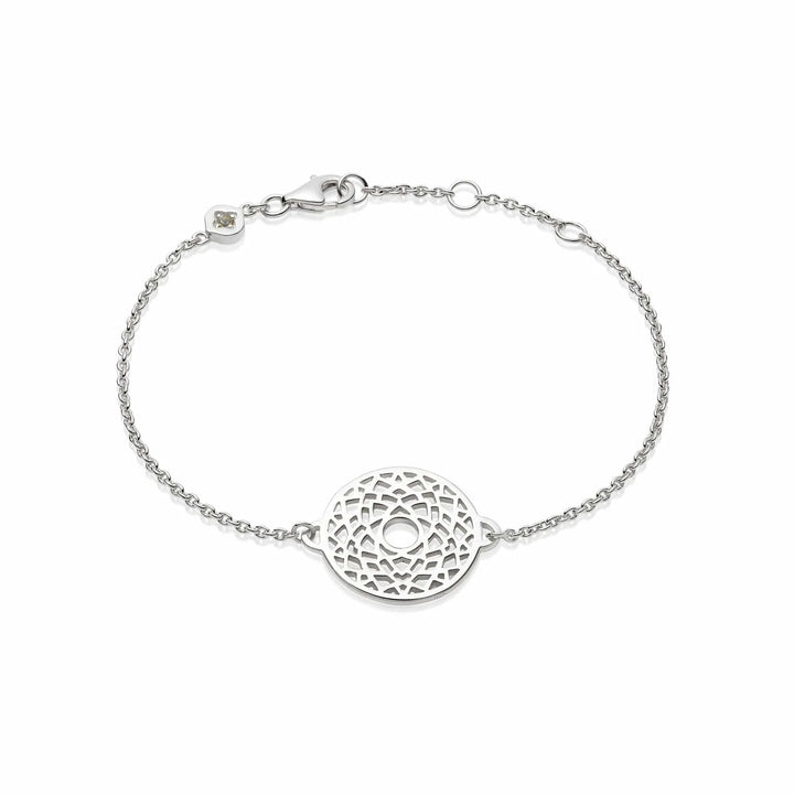 Daisy London Silver Crown Chakra Chain Bracelet