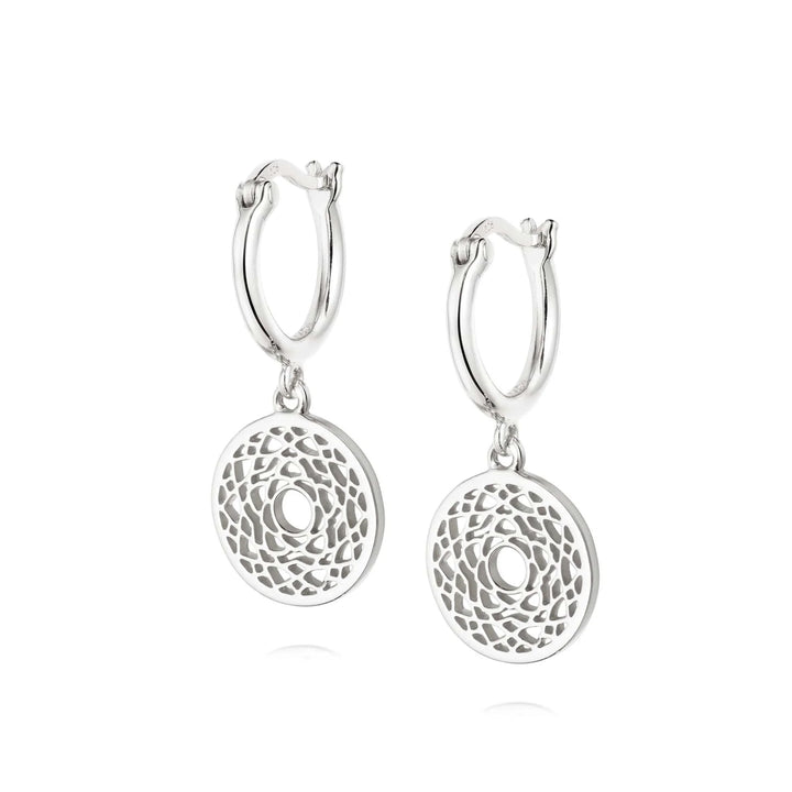 Daisy London Silver Crown Chakra Earrings