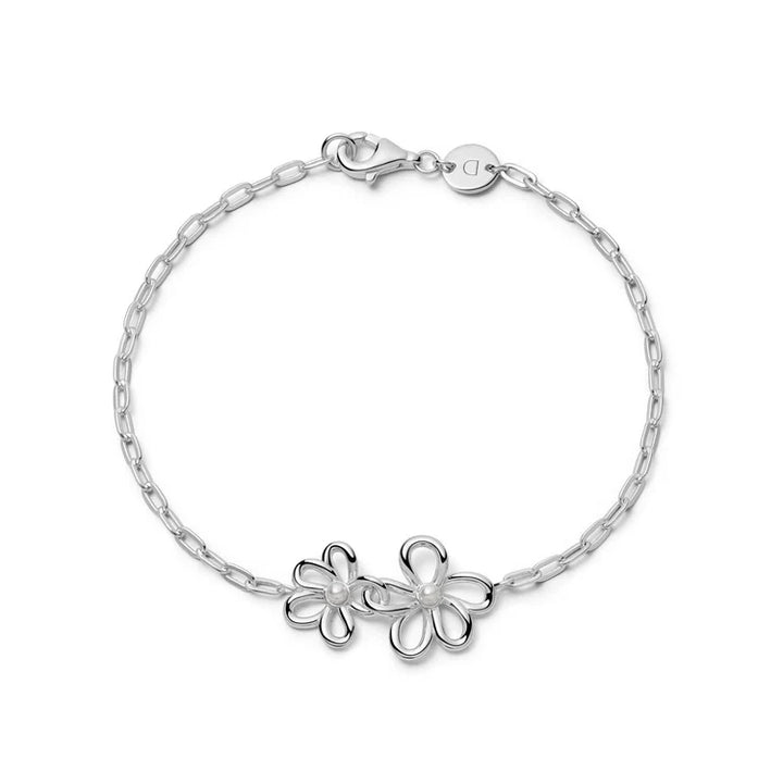 Daisy London Silver Daisy Pearl Bracelet