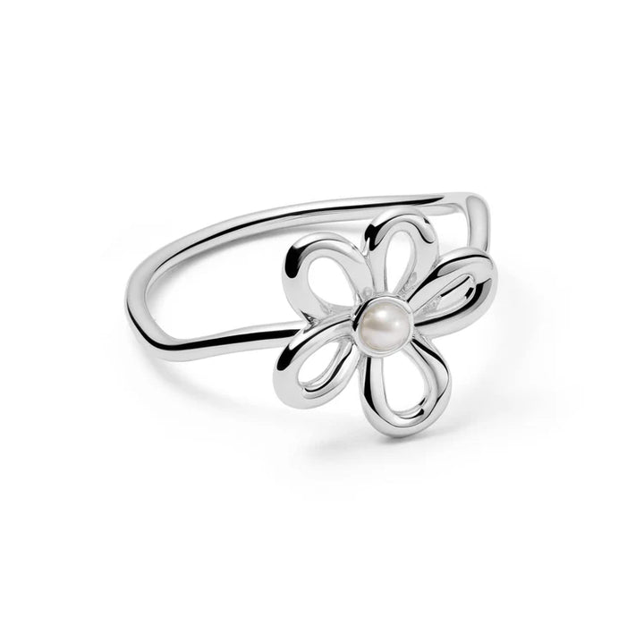 Daisy London Silver Daisy Pearl Ring