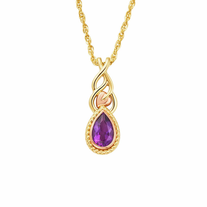 Clogau Gold Delphinium Amethyst Pendant