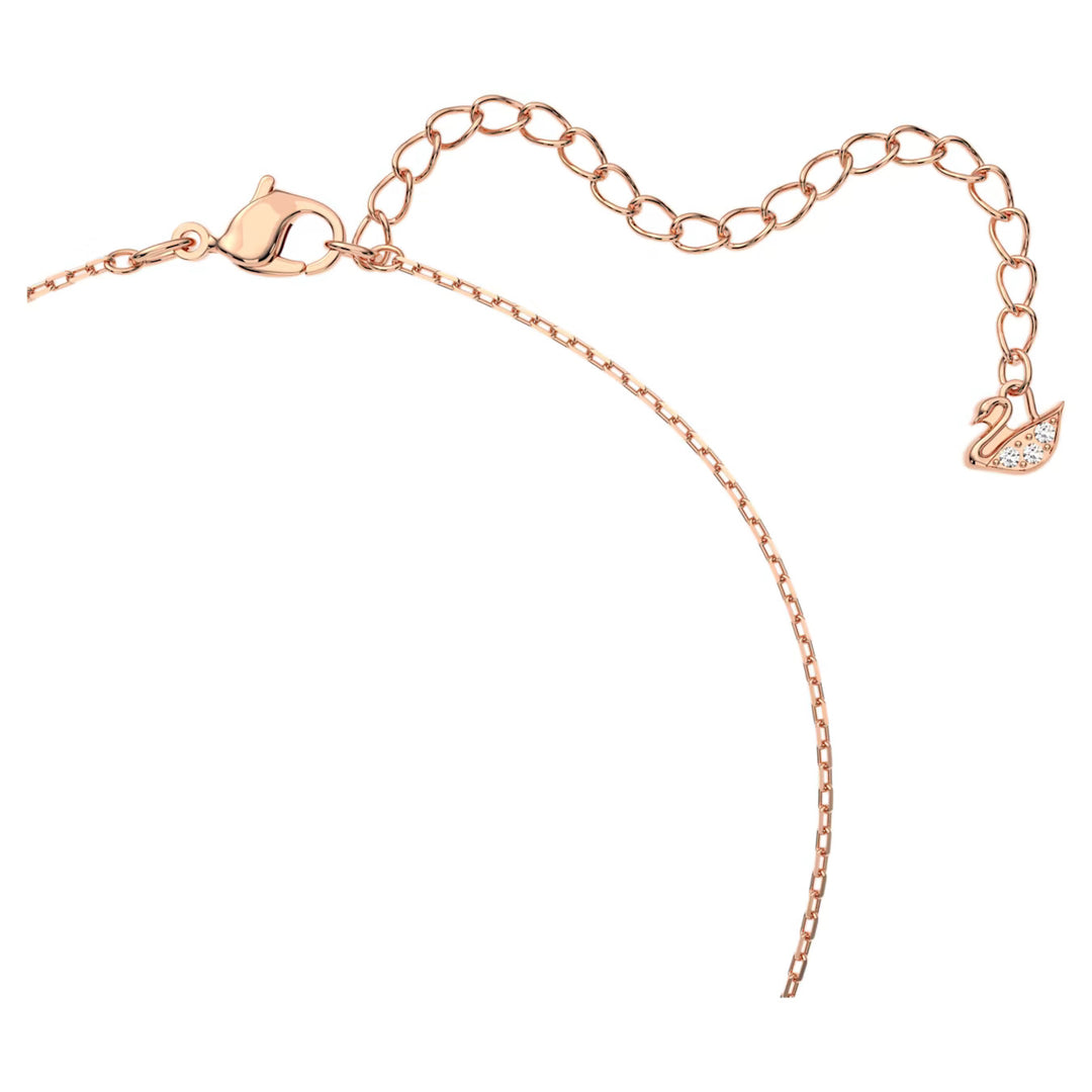 Swarovski Rose Gold Dextera Intertwined Circle Necklace