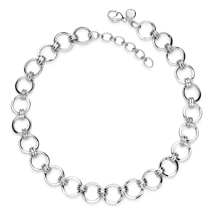 Kit Heath Silver Bevel Unity Statemen Necklace