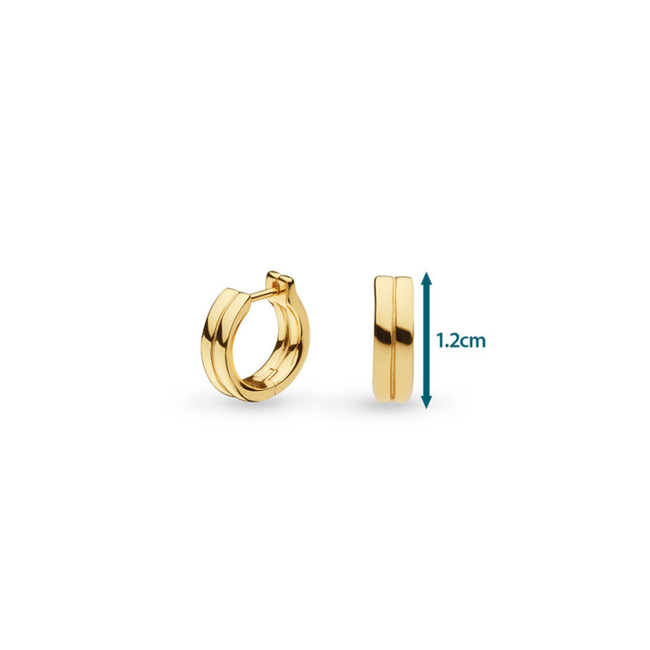 Kit Heath Gold Bevel Unity Hoop Earrings