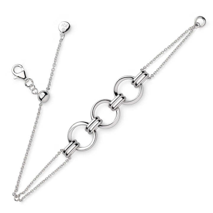 Kit Heath Silver Bevel Unity  Slider Bracelet