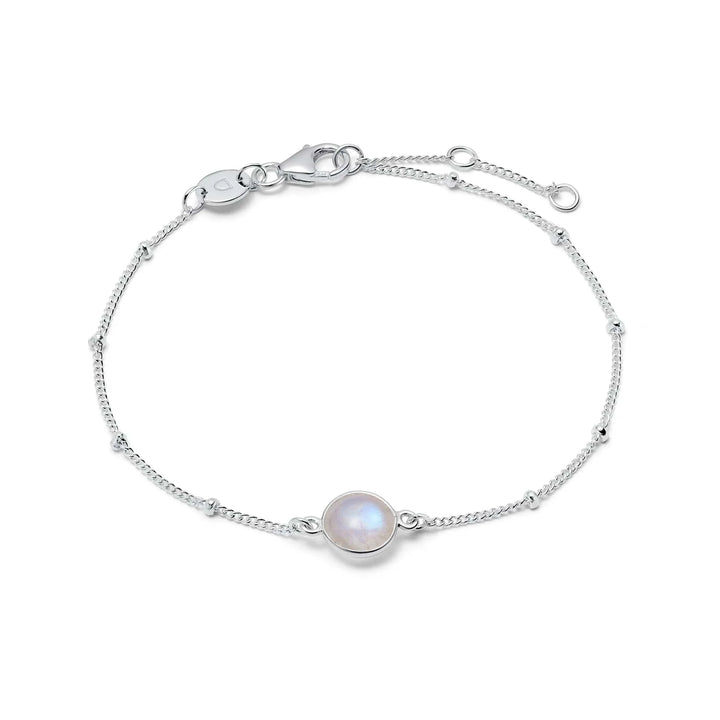 Daisy London Sterling Silver Moonstone Healing Stones Bracelet