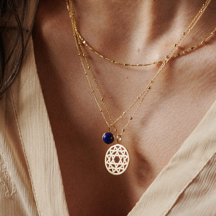 Daisy London Gold Heart Chakra Necklace