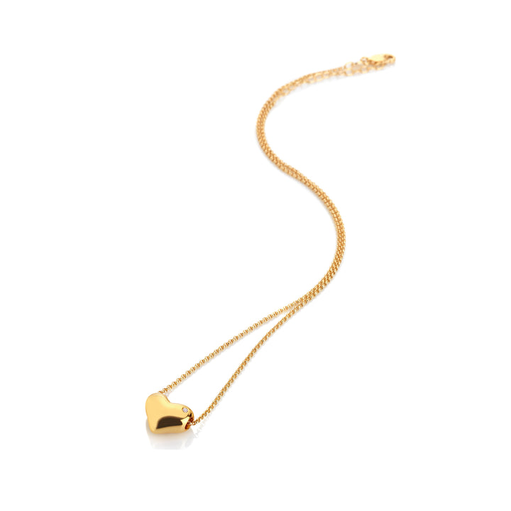 Hot Diamonds Gold Small Desire Heart Pendant Necklace