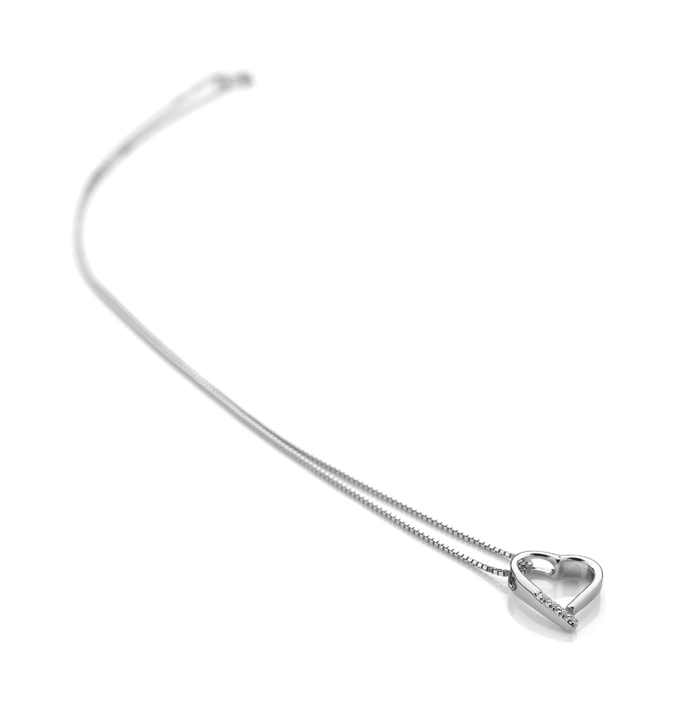 Hot Diamonds Silver Romantic Heart Necklace