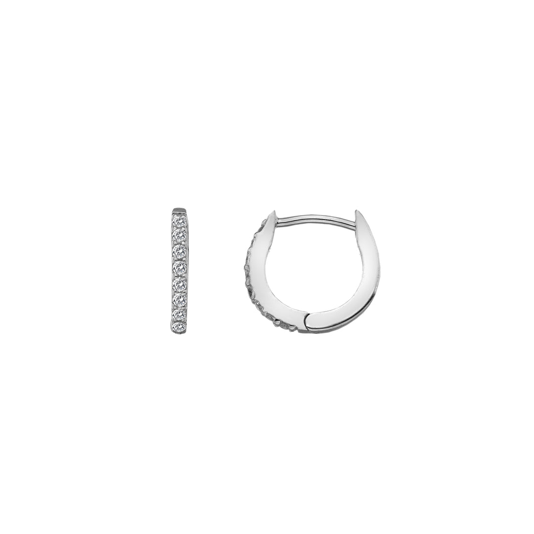 Hot Diamonds Silver Constant Loop Earrings