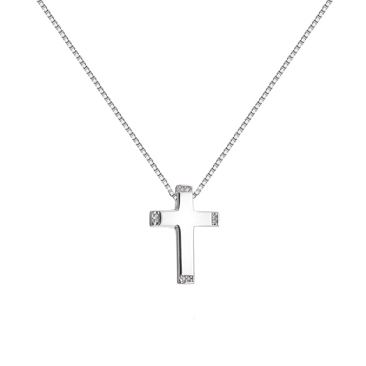 Hot Diamonds Silver Cross Pendant Necklace