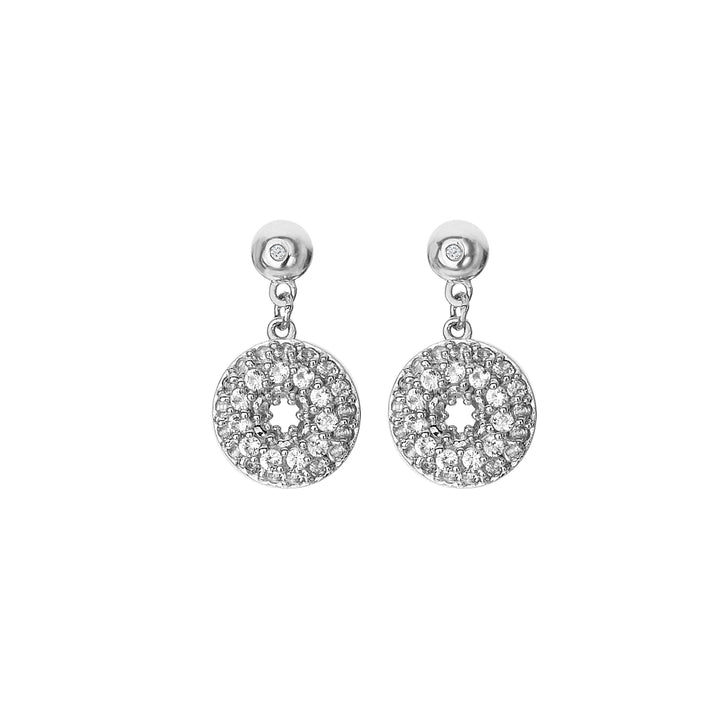 Hot Diamonds Silver Forever White Topaz Drop Earrings