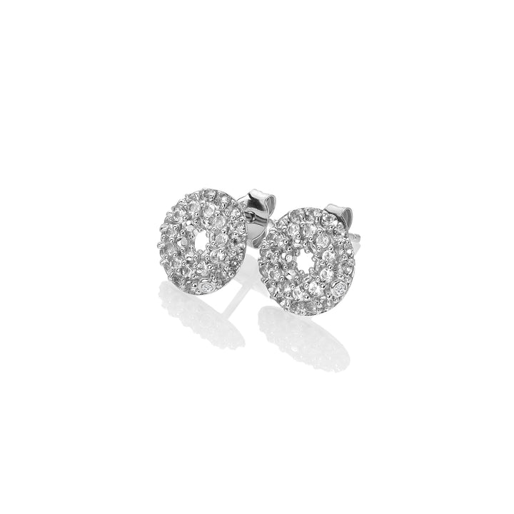 Hot Diamonds Silver Forever White Topaz Earrings