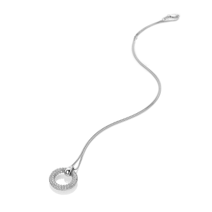 Hot Diamonds Silver Forever White Topaz Pendant Necklace