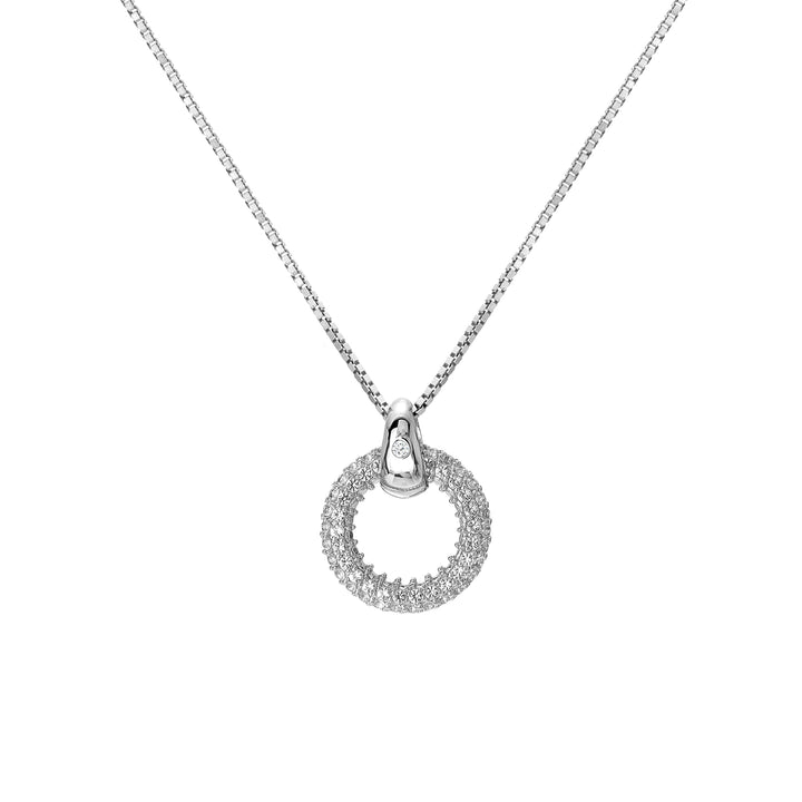 Hot Diamonds Silver Forever White Topaz Pendant Necklace