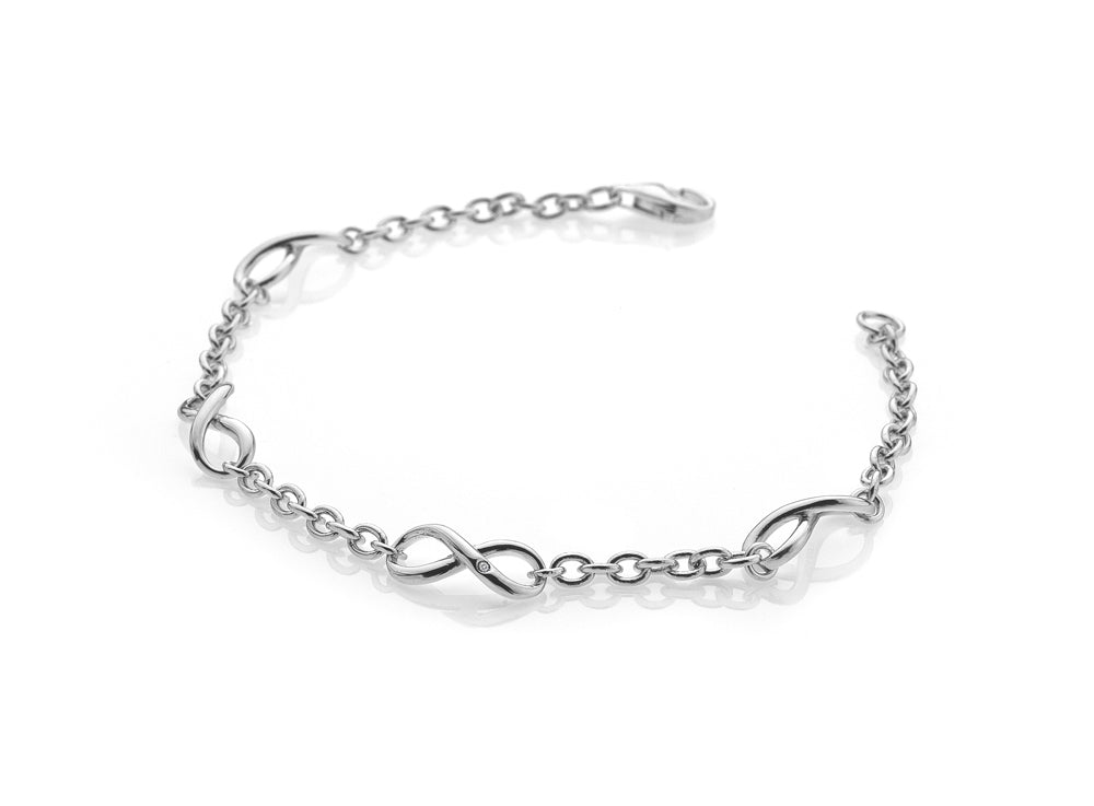 Hot Diamonds Silver Fresh Infinity Bracelet