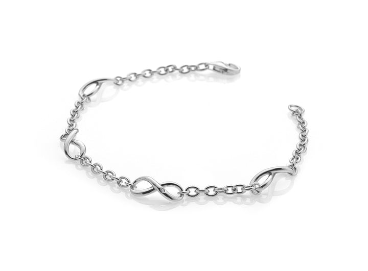 Hot Diamonds Silver Fresh Infinity Bracelet