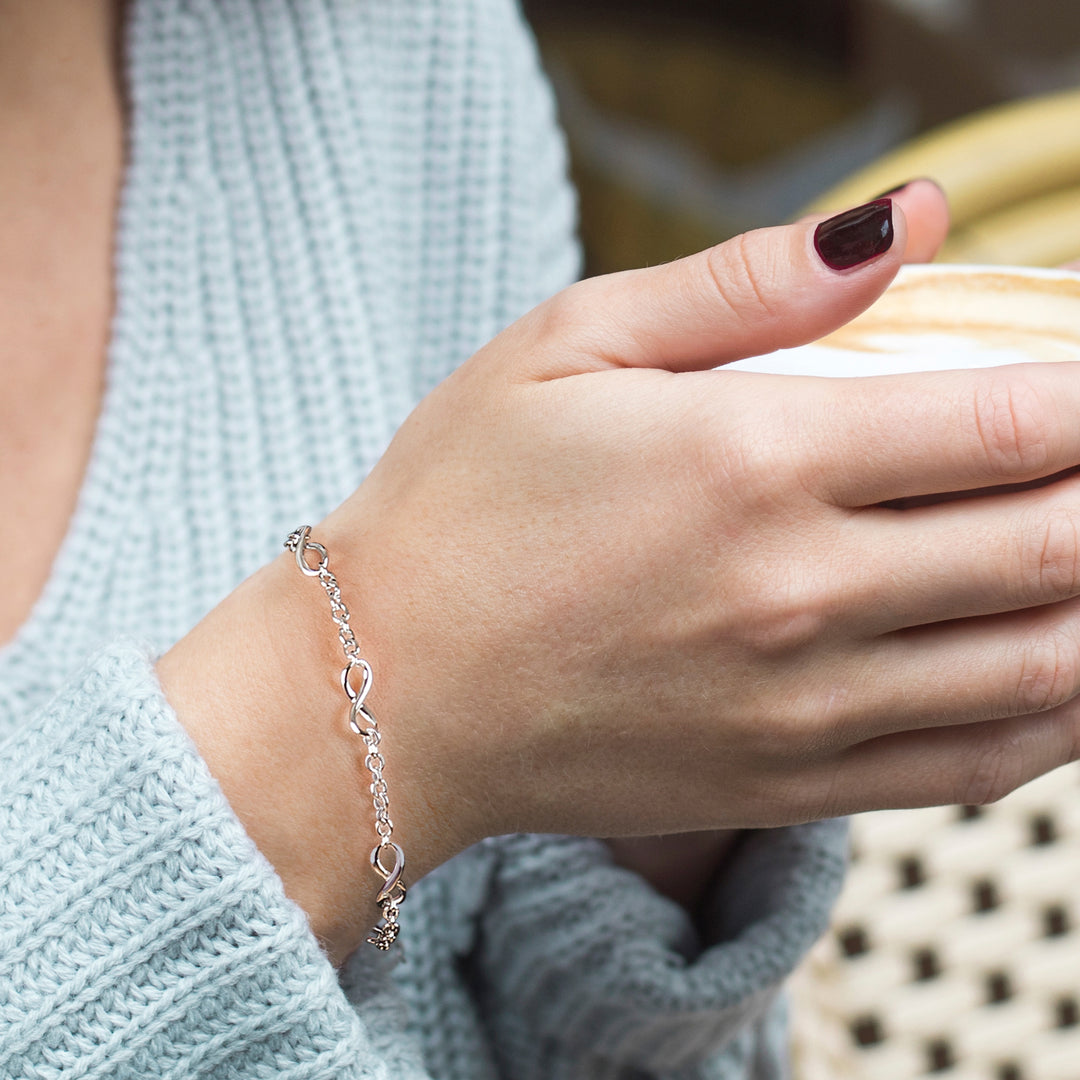 Hot Diamonds Silver Fresh Infinity Bracelet