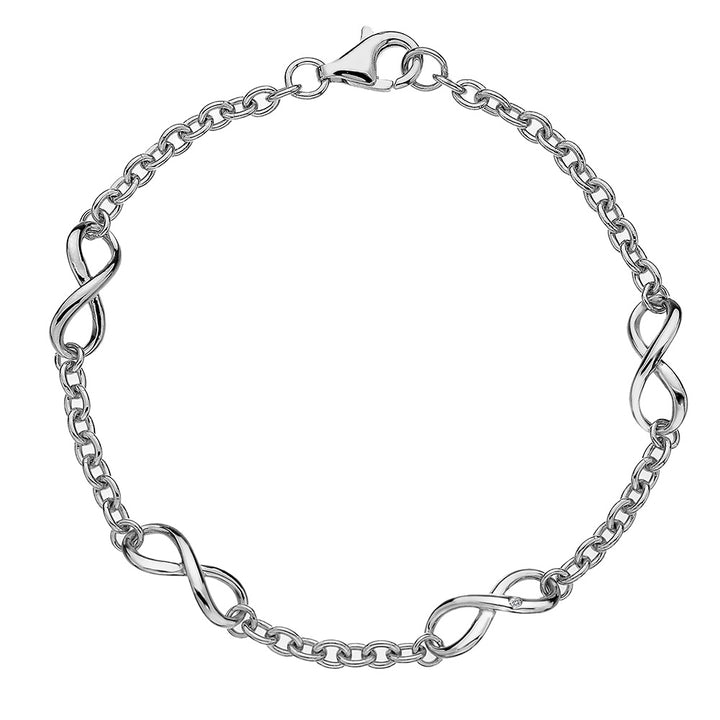 Hot Diamonds Silver Fresh Infinity Bracelet