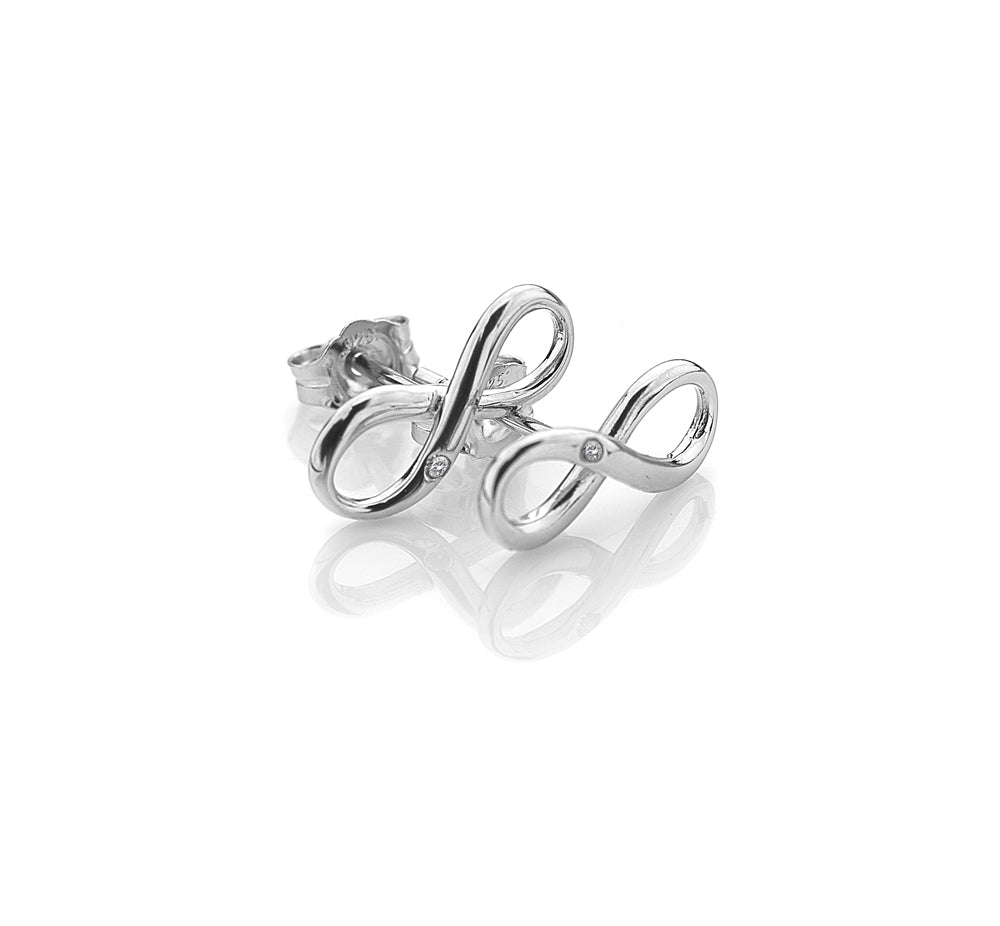 Hot Diamonds Silver Fresh Infinity Earrings