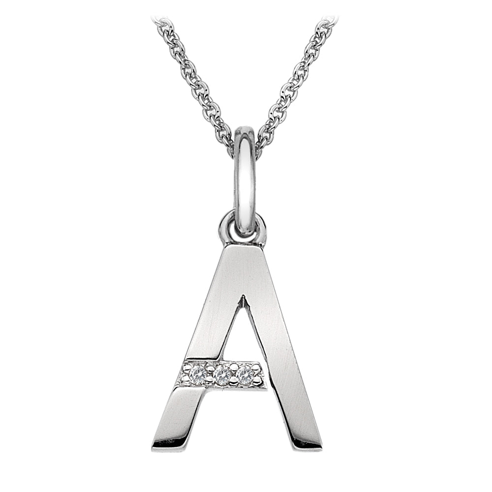 Hot Diamonds Silver Initials A-Z Necklaces