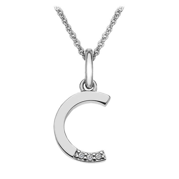 Hot Diamonds Silver Initials A-Z Necklaces