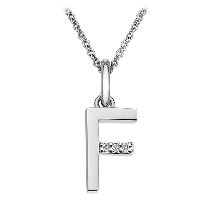 Hot Diamonds Silver Initials A-Z Necklaces